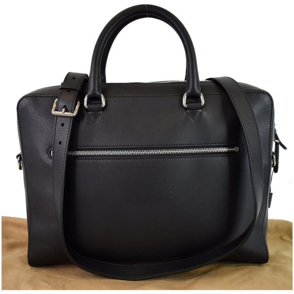 Burberry Handbags - BURBERRY Ainsworth Leather Briefcase Bag Black